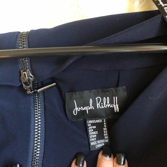 Wonderful midnight blue evening gown by Joseph Ribkoff - Dress - Picture 9 of 14